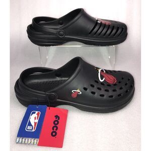 FOCO NBA Miami Heat Men's Black Clog Size XLarge 13-14 NEW‎
